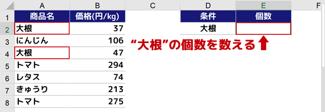Countif関数の使い方 以上 未満などの比較演算子とワイルドカード まなびっと
