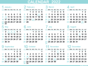 1年カレンダー（2022年･令和4年）瓶覗／甕覗（300px）
