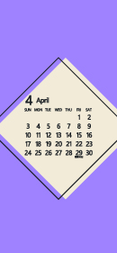 22年4月 無料でダウンロードして印刷できるシンプルカレンダー 暦 まなびっと