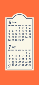 22年 令和4年 6月 無料でダウンロードして印刷できるシンプルカレンダー 暦 まなびっと