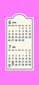 22年 令和4年 6月 無料でダウンロードして印刷できるシンプルカレンダー 暦 まなびっと