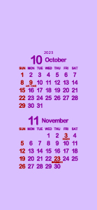 2023年10･11月白菫色･紅紫･濃紅葉300px