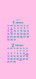 2023年1･2月鴇色･浅葱色･藤紫300px