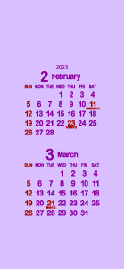 2023年2･3月白菫色･紅紫･濃紅葉300px