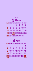 2023年3･4月白菫色･紅紫･濃紅葉300px