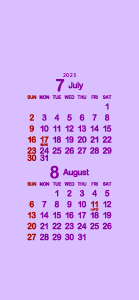 2023年7･8月白菫色･紅紫･濃紅葉300px